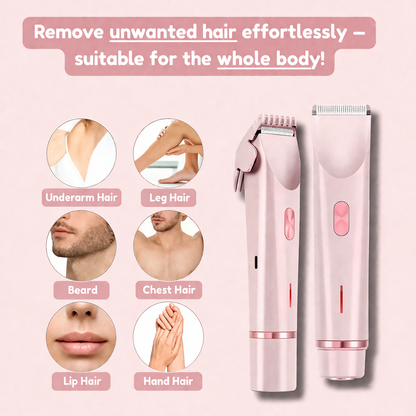 Alcuras™ 2-in-1 women's razor for smooth and well-groomed skin