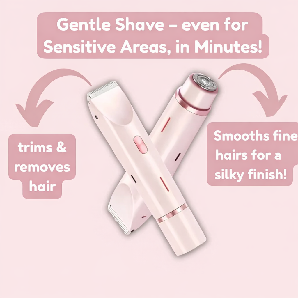 Alcuras™ 2-in-1 women's razor for smooth and well-groomed skin