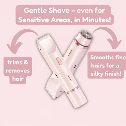 Alcuras™ 2-in-1 women's razor for smooth and well-groomed skin